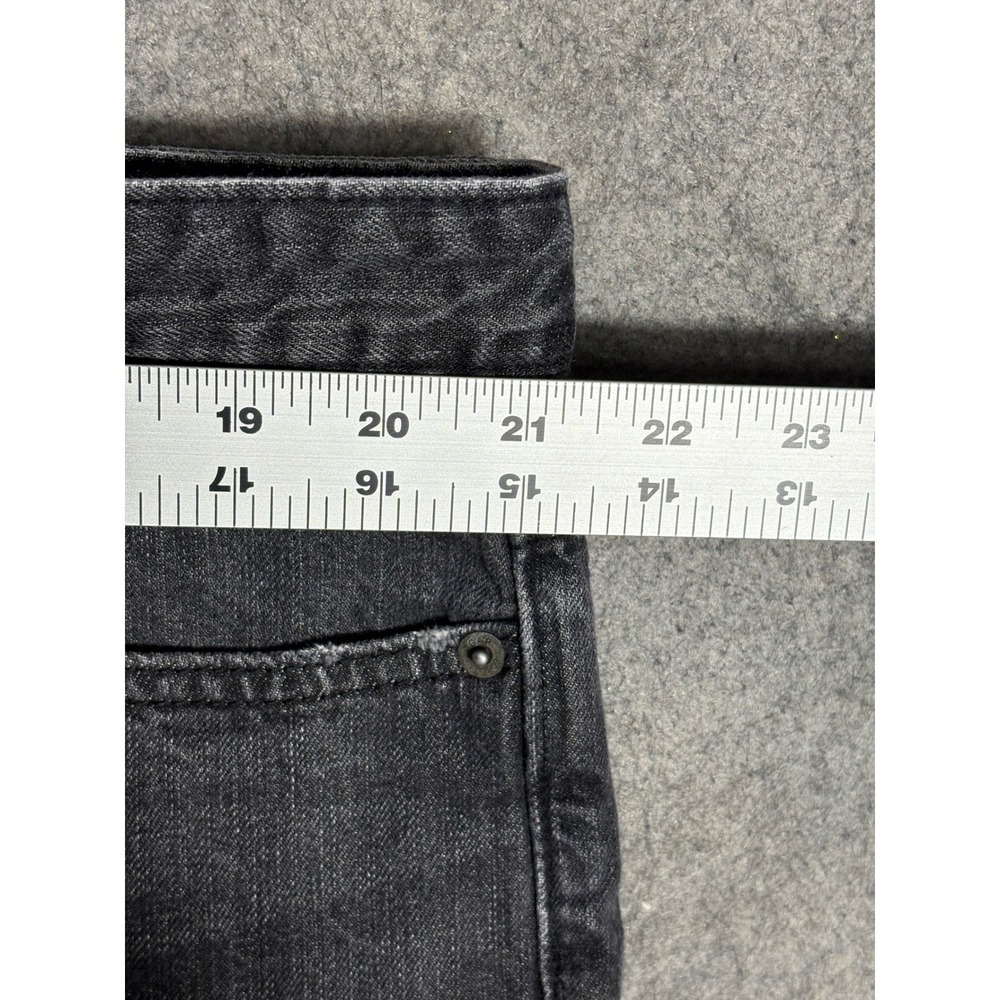 GAP Boyfriend Jeans Washed Black Raw Hem Denim Womens Size 16 - Picture 5 of 7